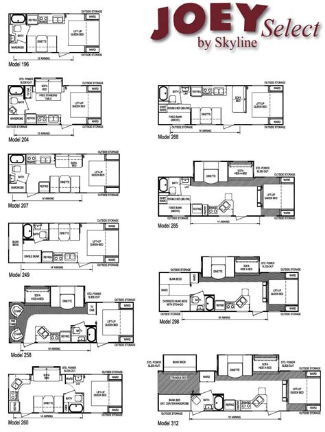 skyline rv floor plans